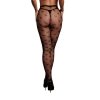 Le Désir Heart Patterned Tights - One Size - Black